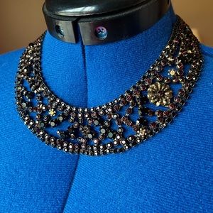 Black and Burgundy Bib style Sorrelli Necklace